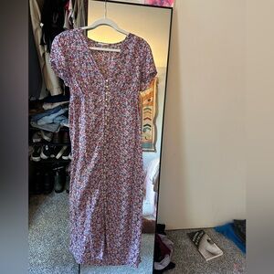 Lucky brand floral midi dress